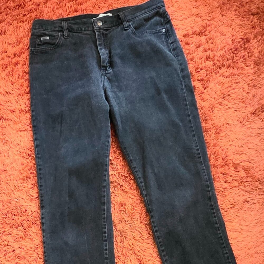 Vintage Lee Denim Relaxed Straight Leg Pants – Black – Size 10S